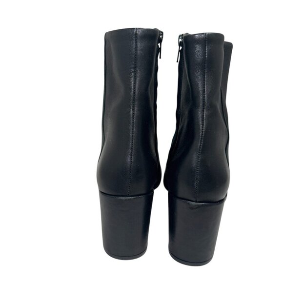 Bruno Magli Fenice Black Leather Square Toe Side Zip Boot US 11, 42.5 New $495 - Picture 5 of 8